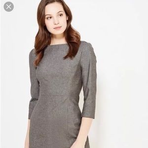 Banana Republic grey midi sheath dress 2 $138